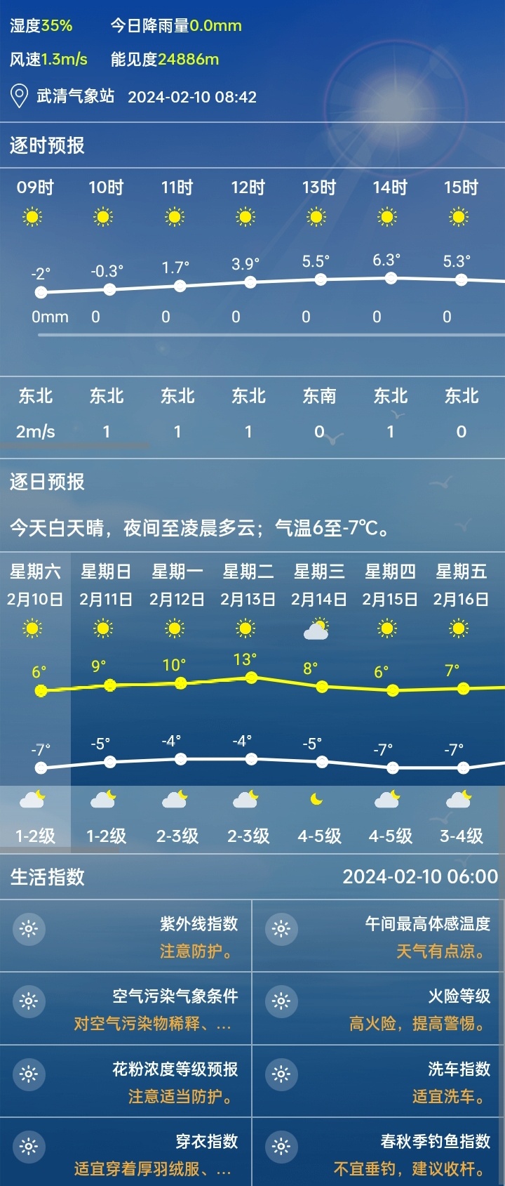 最新天气预报